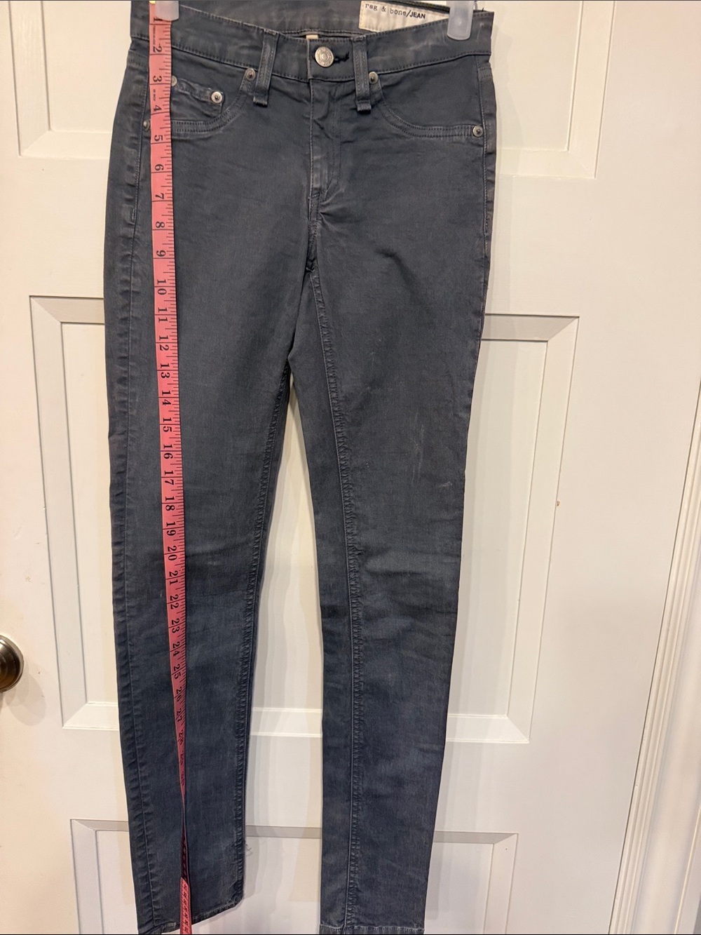 rag & bone Women's Skinny Jeans in Charcoal Gray